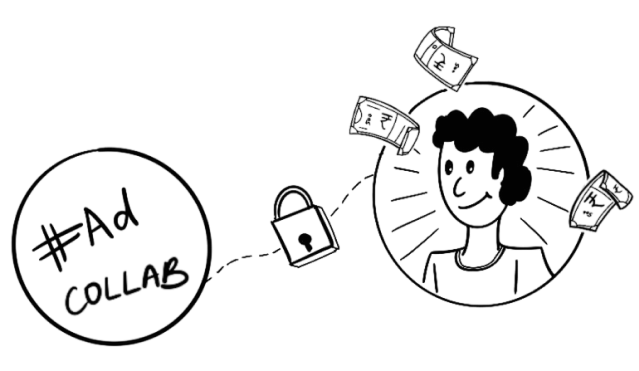An ad collaboration secured behind escrow until milestones are met